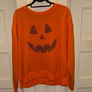 Orange Jack-O'-Lantern Sweatshirt